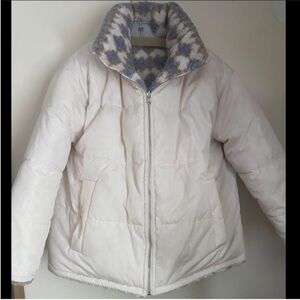 New UO puffer Reversible Fleece Puffer urban outfitters jacket UO coat UO top